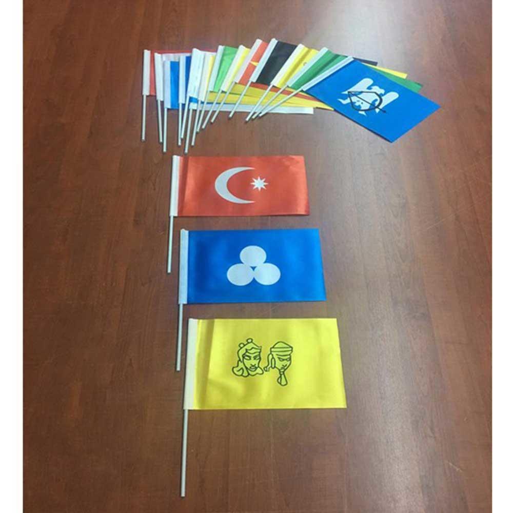 Eski Turk Devletleri 17 Li Sopali Bayrak Seti Gonder Bayrak Markali 64 42 Tl Kdv